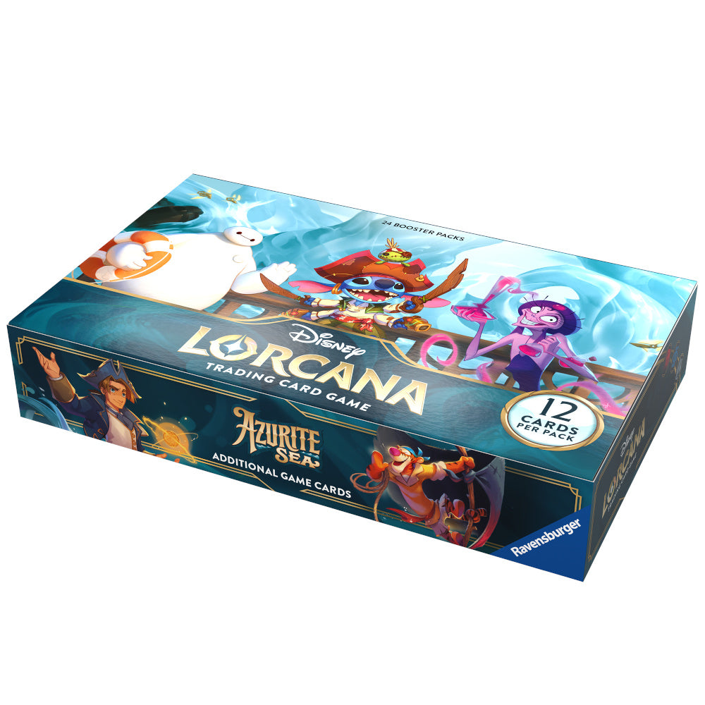 Disney TCG Lorcana S6 Azurite Sea Booster Box Game Corner Disney TCG Lorcana S6 Azurite Sea Booster Box Game Corner