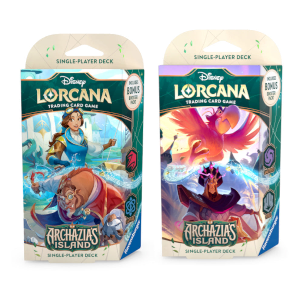 Disney TCG Lorcana S7 Archazia's Island Starter Deck (One of each)