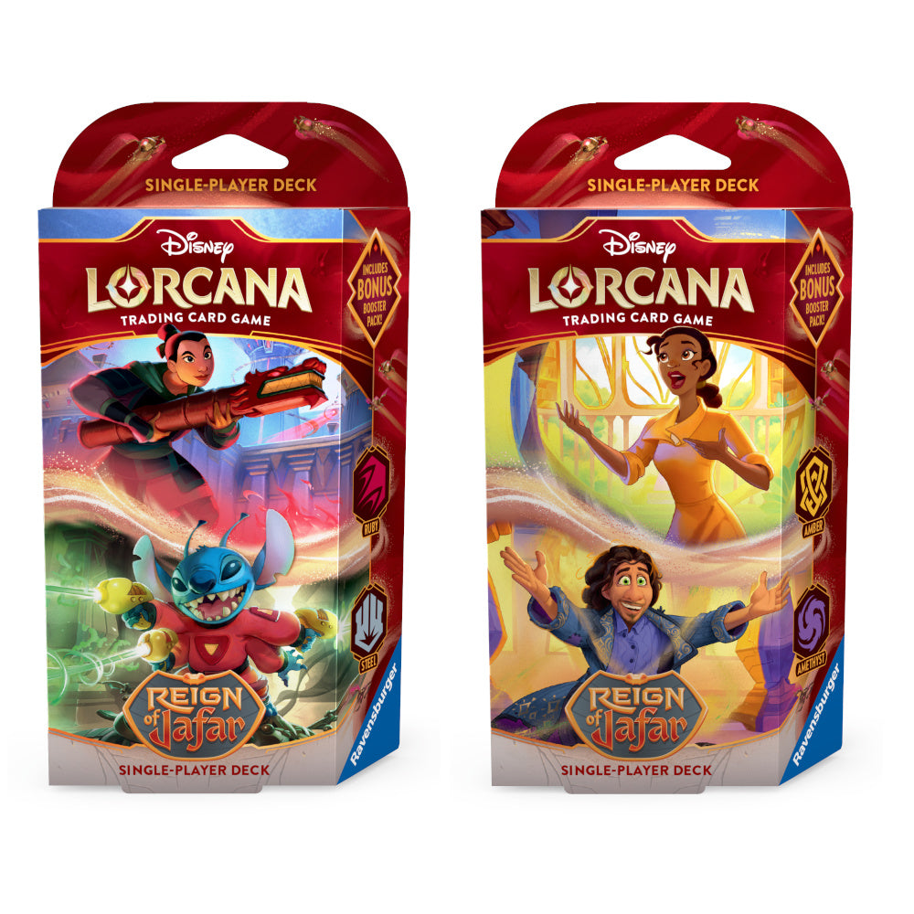 Disney TCG Lorcana S8 Reign of Jafar Single-Player Deck (One of each)
