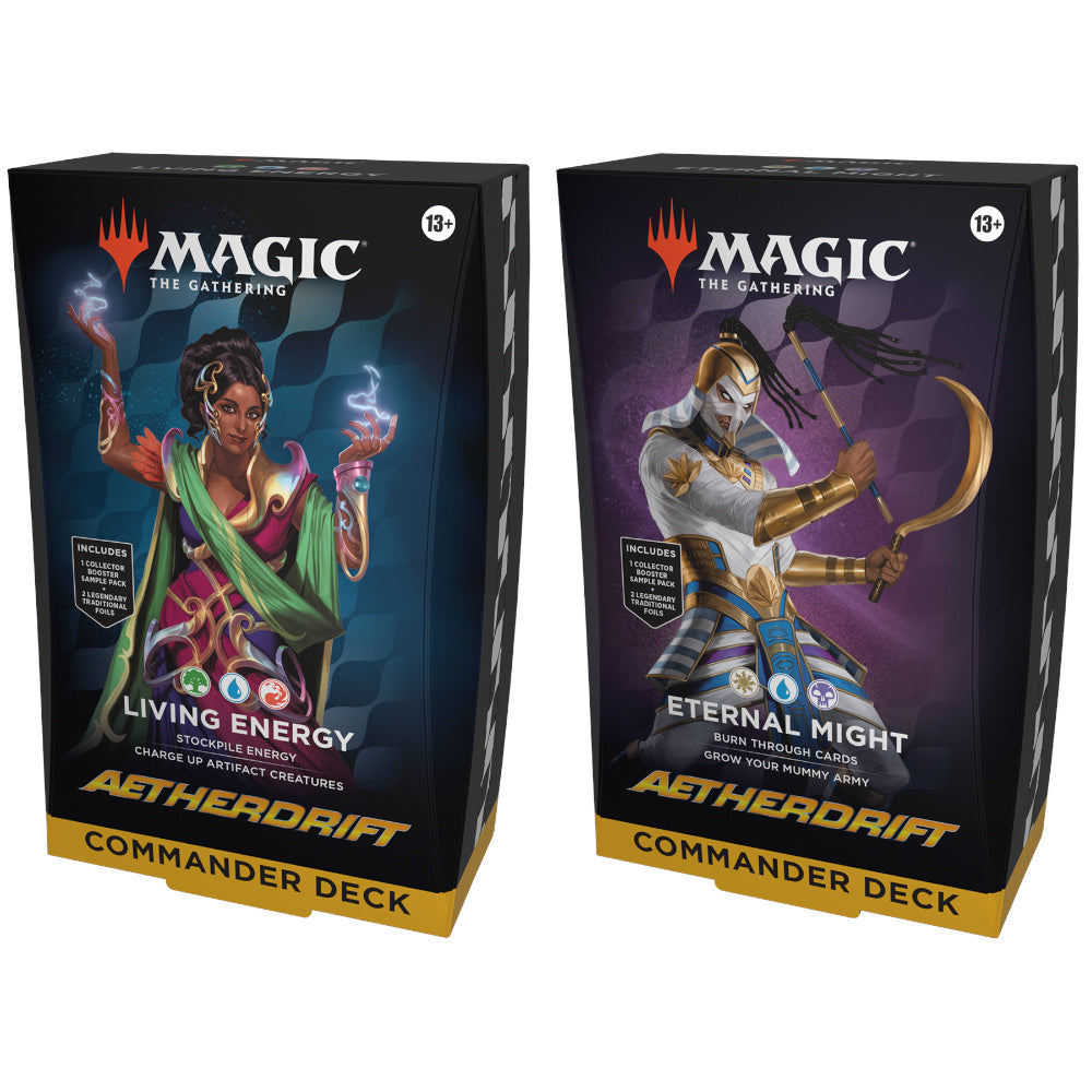Magic the Gathering Aetherdrift Commander Deck (one of each)