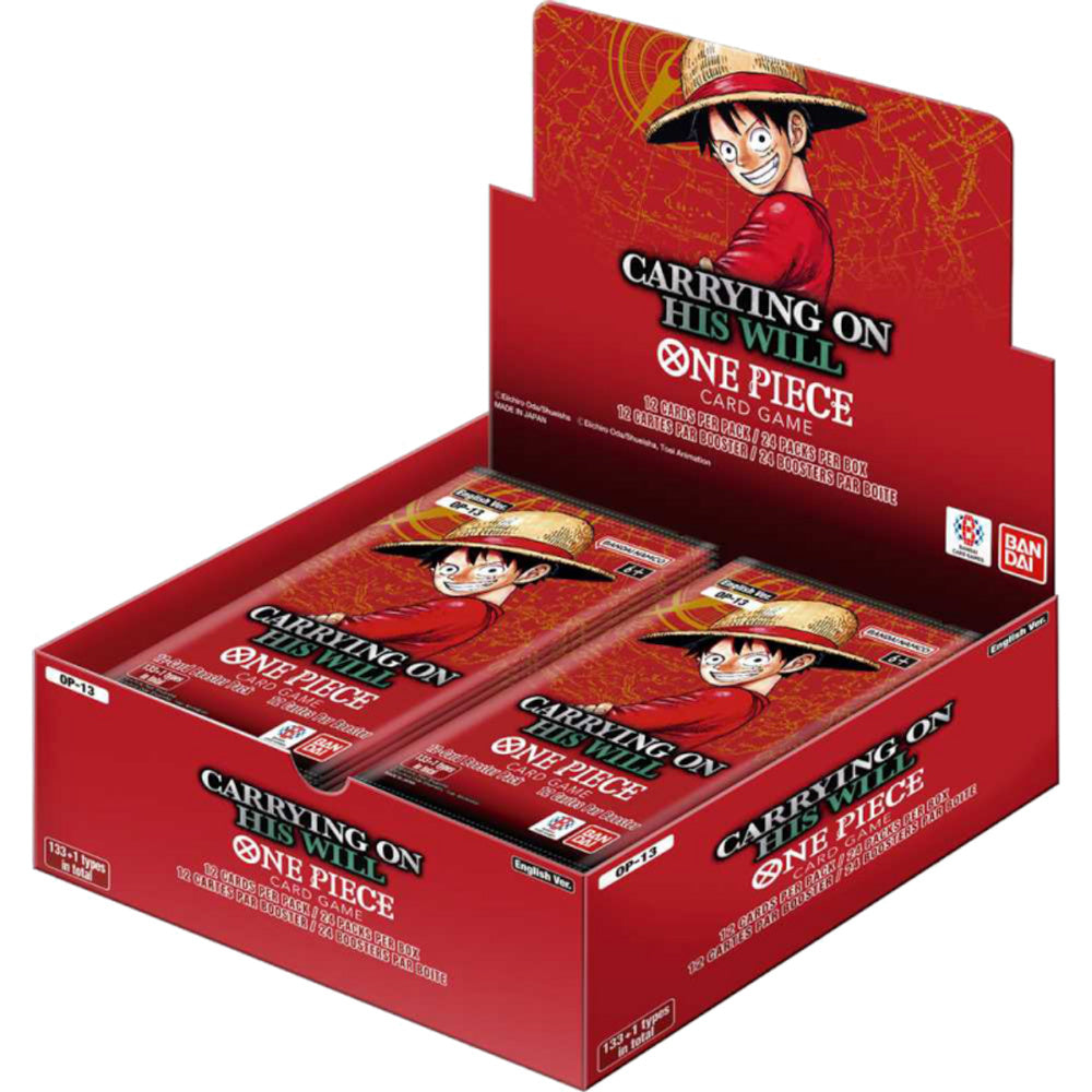 One Piece Card Game OP-13 Carrying On His Will Booster Box Preorder, ship on November 7 2025