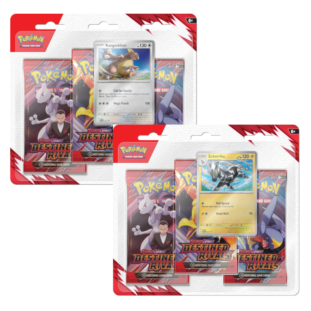 Pokémon TCG Scarlet & Violet 10 Destined Rivals Three booster blister (one of each)