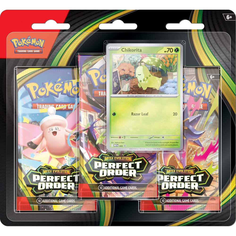 Pokémon TCG Mega Evolution Perfect Order 3 Booster Blister – Game Corner