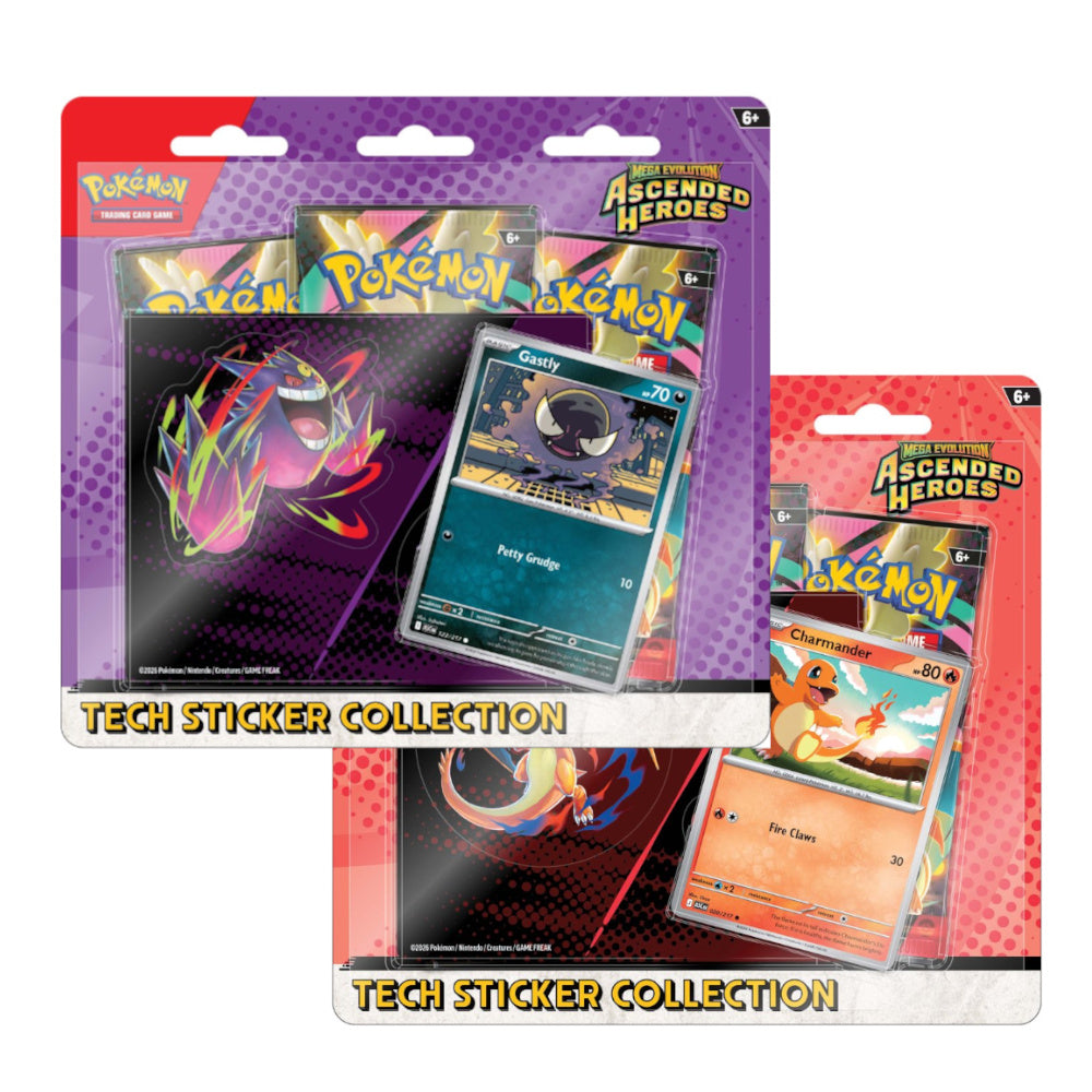Pokémon TCG Mega Evolution Ascended Heroes Tech Sticker (one of each) Pre-order, ship on February 6 2026