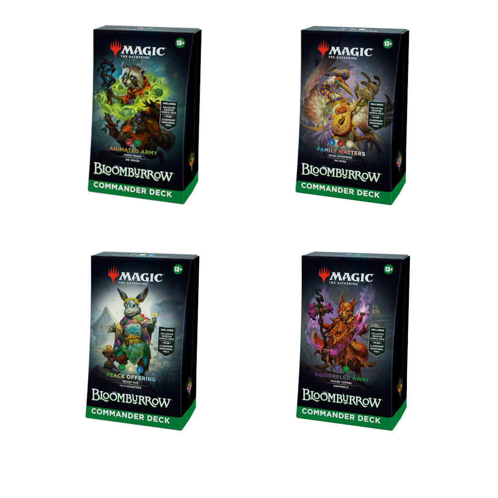 MTG Bloomburrow Commander Decks Case