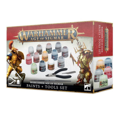 80-17 Warhammer Age of Sigmar: Paints + Tools Set