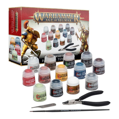 80-17 Warhammer Age of Sigmar: Paints + Tools Set