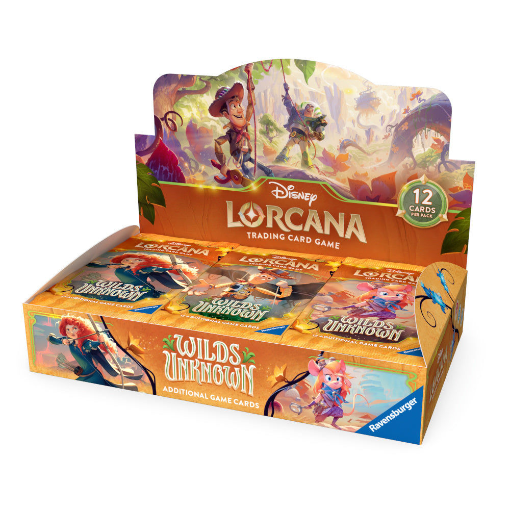 Disney TCG Lorcana S12 Wilds Unknown Booster Box Preorder, ship on May 8 2026