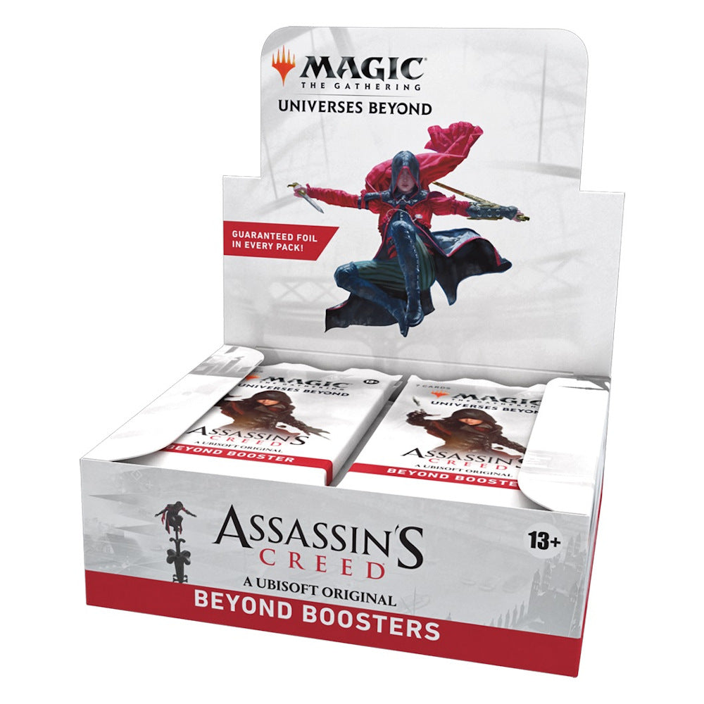 MTG Assassin's Creed Beyond Booster Display Pre-order ship on July 5, 2024