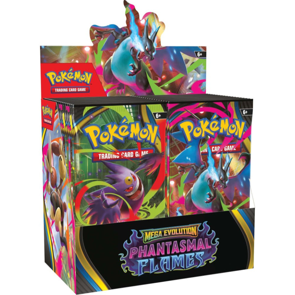 Pokémon TCG Mega Evolution Phantasmal Flames Booster Box Preorder, ship on Nov 14 2025