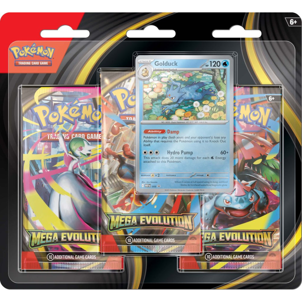 Pokémon TCG Mega Evolution Three Booster Blister Preorder, ship on September 26, 2025