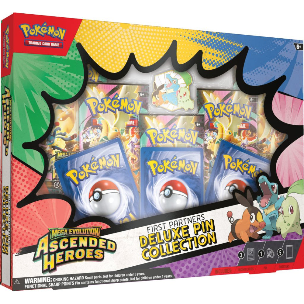 Pokémon TCG Mega Evolution Ascended Heroes First Partners Deluxe Pin Collection Pre-order, ship on February 20 2026