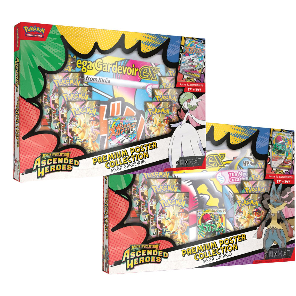 Pokémon TCG Mega Evolution Ascended Heroes Premium Poster Collection (one of each) Pre-order, ship on March 20 2026