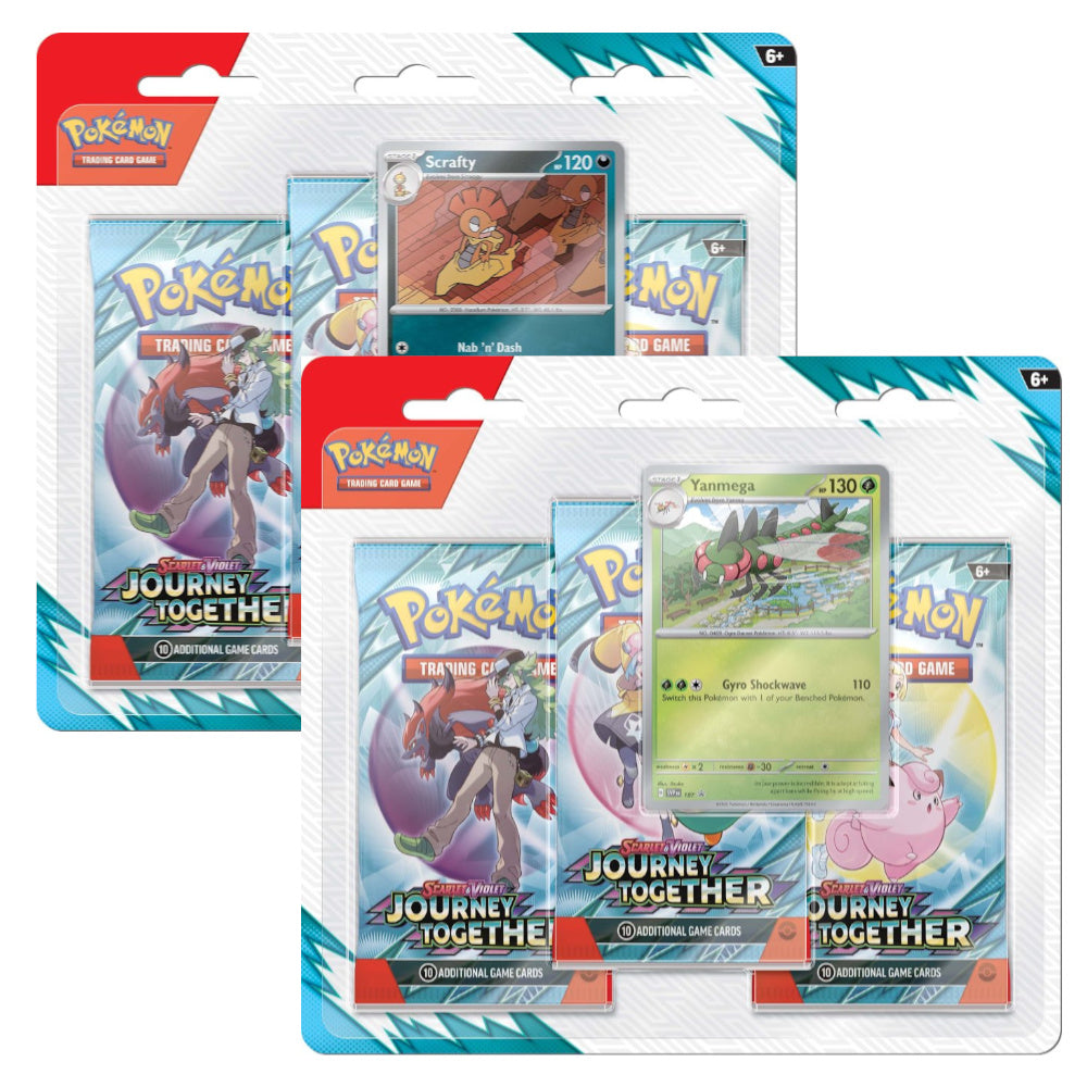 Pokémon Scarlet & Violet 9 Journey Together Three Booster Blister (one of each)