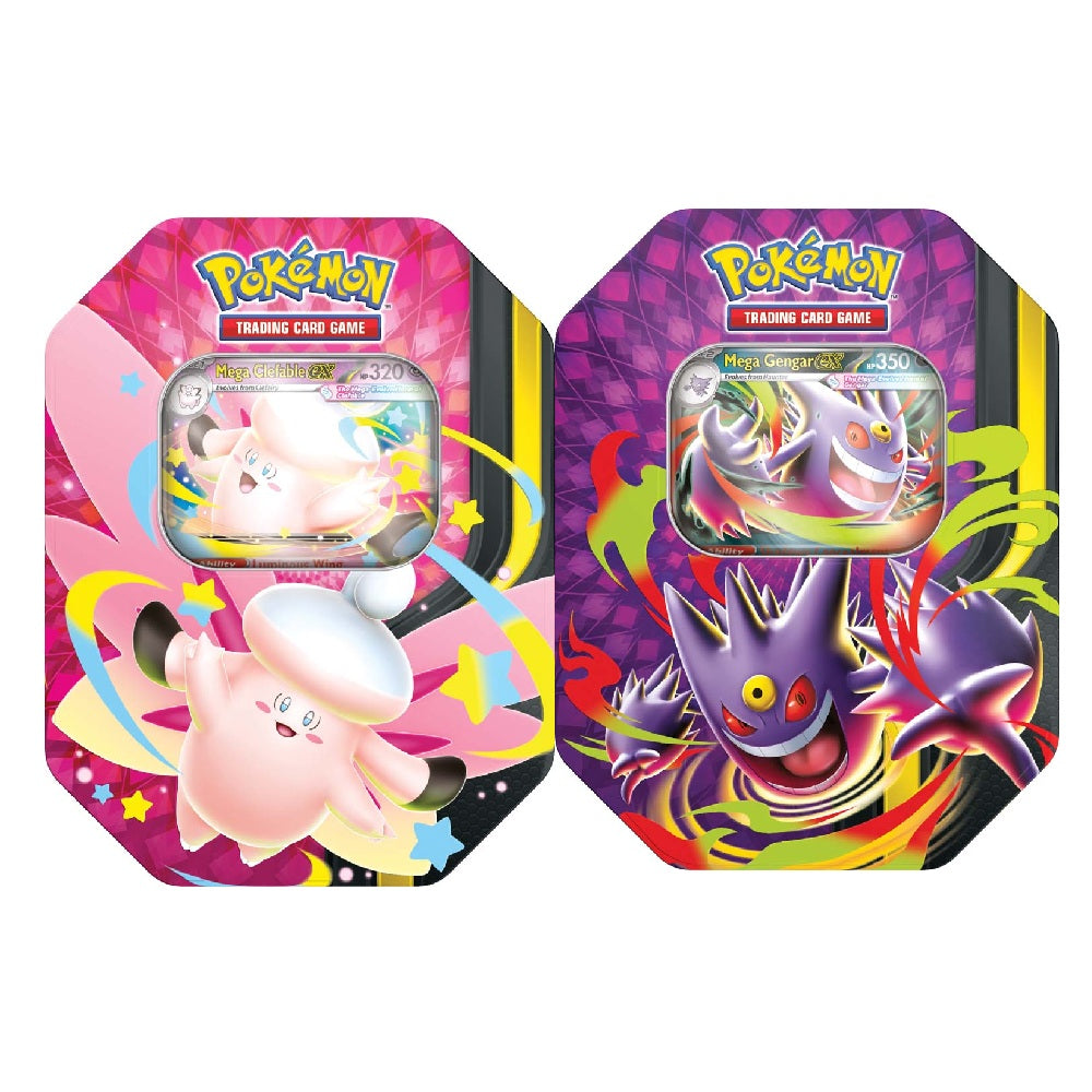 Pokémon TCG Mega Moonlight Tin (one of each)